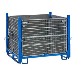 SLI-0770 Contenedor plegable con puerta 1200x1000x975/774 mm