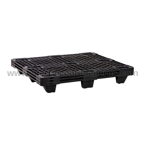 Palette plastique ajourée emboitable ONE-WAY 1200x1000x130 mm