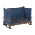 Foldable container 1010x600x640/500 mm with flap and 2 runners