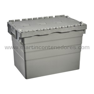 Caja encajable con tapa 600x400x416/395 mm