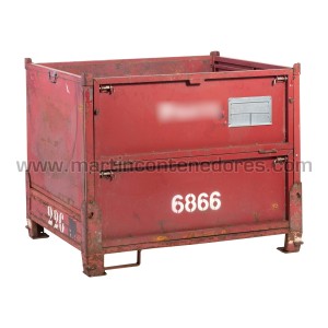 Foldable container with doors 1200x1000x970/830 mm