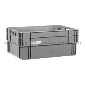Caja plástica semi-encajable 600x400x250/240 mm