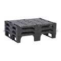 Palette ajourée emboitable 800x600x145 mm 2 traîneaux