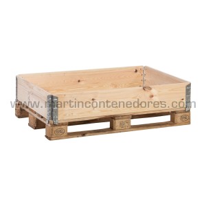 Colares de madeira para palete 2 tábuas 1200x800x195 mm
