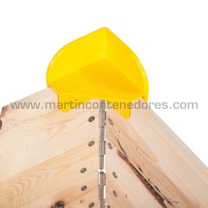 Angle en plastique pour réhausse palette bois