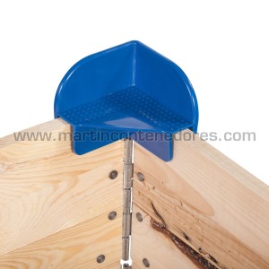 Angle en plastique pour réhausse palette bois