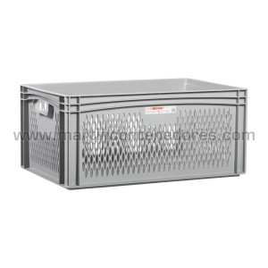 Caja plástica ranurada 600x400x270/255 mm