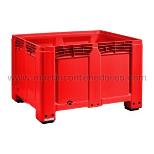 Contenedor plástico 1200x1000x780/620 mm 4 pies