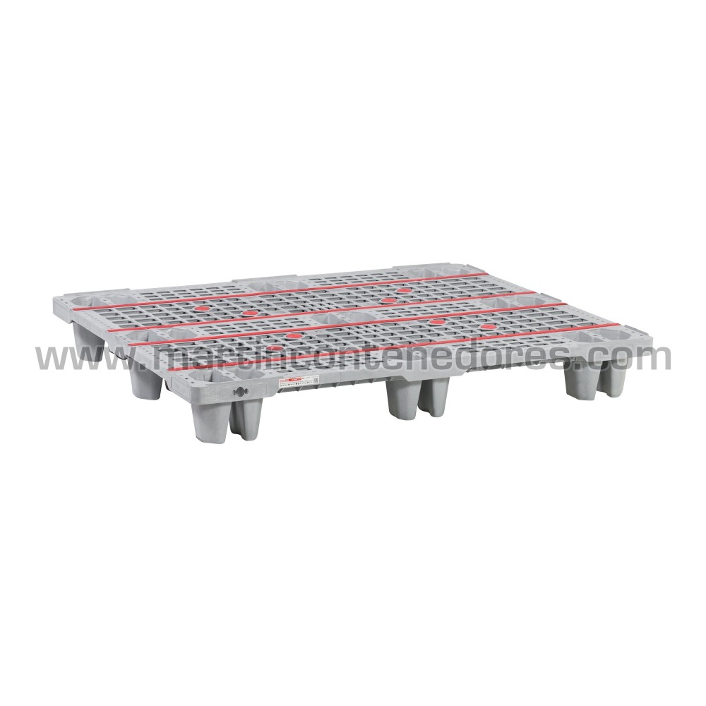 Palette plastique ajourée emboitable 1200x1000x152 mm