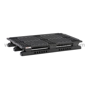 Palet plástico ranurado 1200x800x157 mm 3 patines