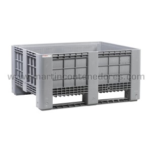 Box plástico 1200x1000x580/425 mm 2 patines
