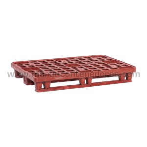 Palette plastique légere ajourée 1200x800x170 mm 3 traîneaux