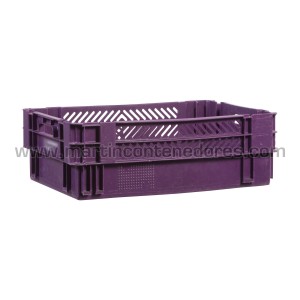 Caja encajable ranurada 600x400x200/185 mm