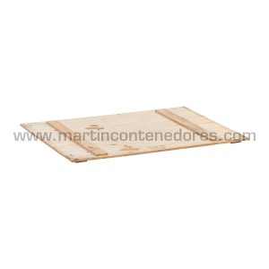 Couverture en bois 800x600x30 mm pour réhausse palette bois