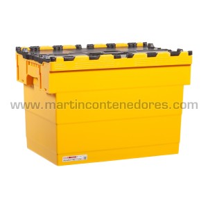 Caja encajable con tapa 600x400x416/396 mm