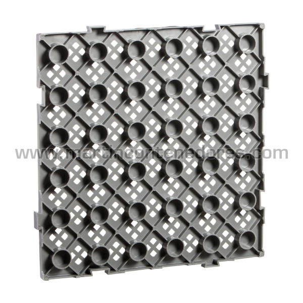 Caillebotis plastique ajourée 500x500x25 mm