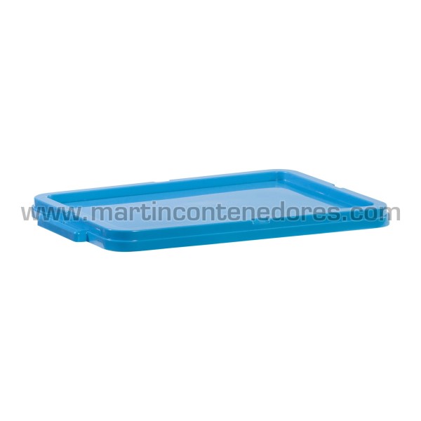 Box nestable with lid 400x260x160/140 mm