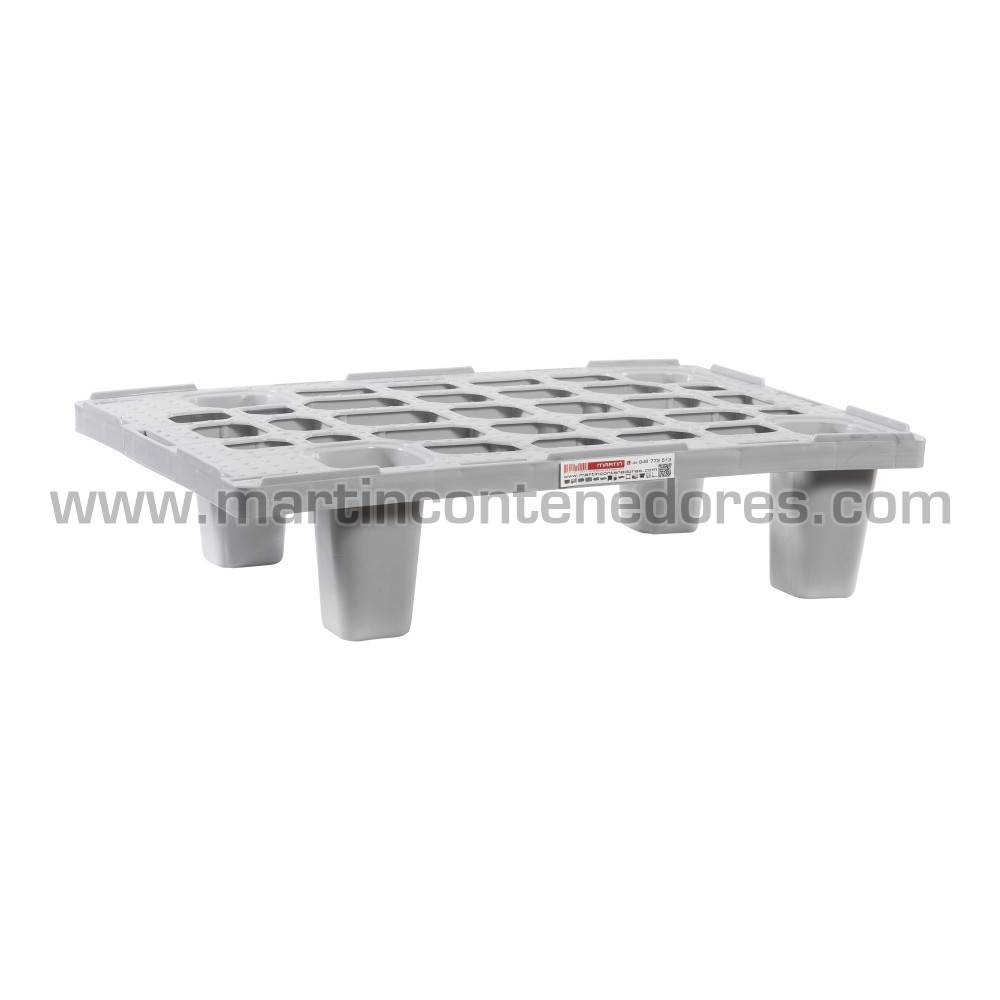 Palette plastique ajourée emboitable 600x400x140 mm 4 pieds Palette plastique ajourée emboitable 600x400x140 mm 4 pieds