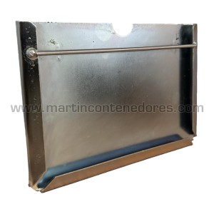 Porte-cartes en métal pour roll conteneur 215x150 mm