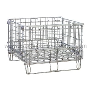 Foldable container 700x640x510/370 mm 2 runners