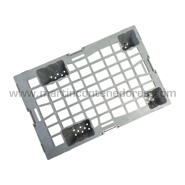 Perforated nestable plastic pallet 600x400x135 mm