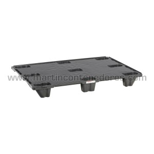 Palette plastique lisse emboitable ONE-WAY 1200x800x128 mm