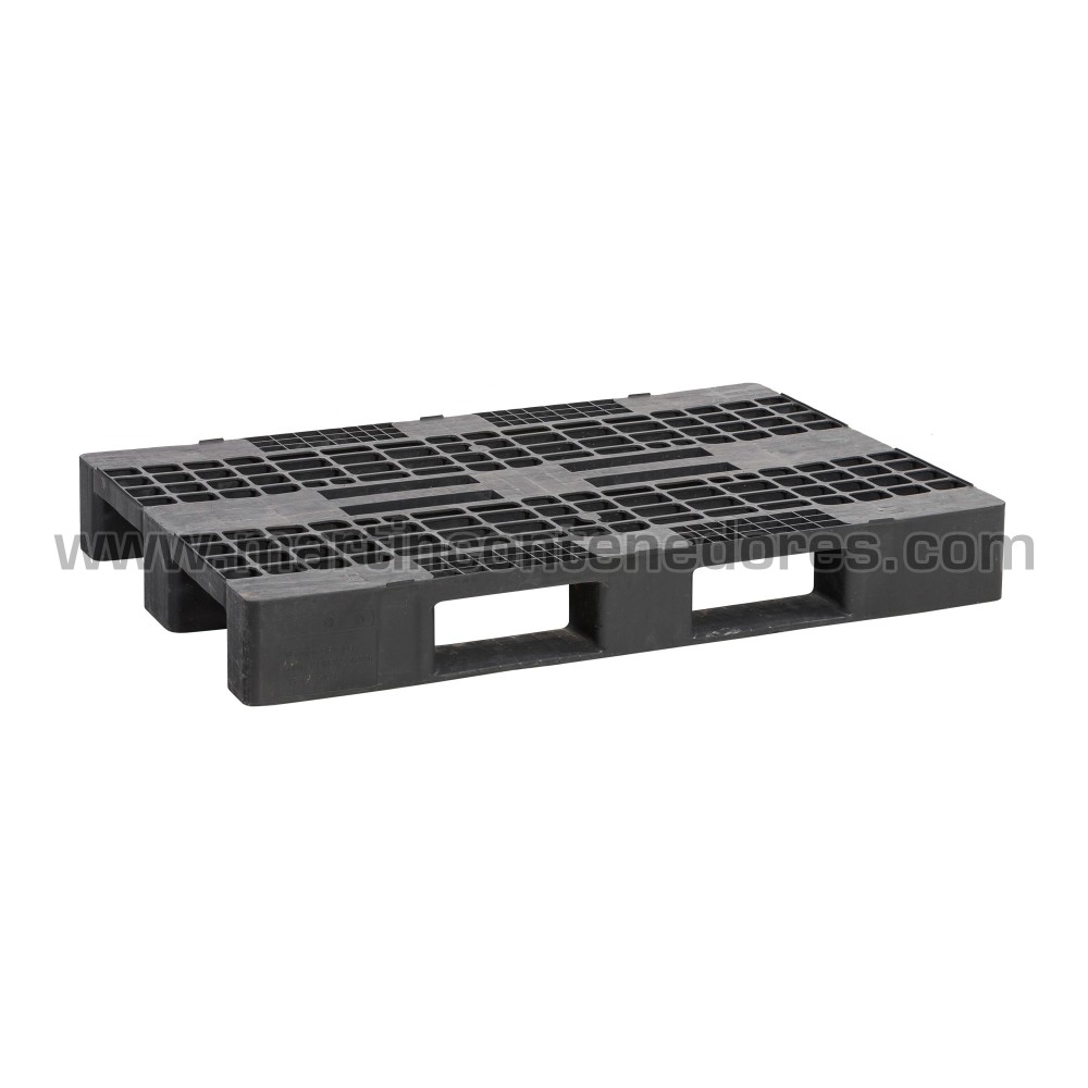 Palette plastique ajourée 1200x800x150 mm 3 traîneaux Palette plastique ajourée 1200x800x150 mm 3 traîneaux