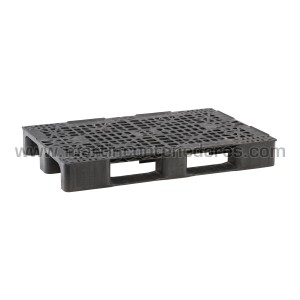 Palette plastique ajourée 1200x800x150 mm 2 traîneaux
