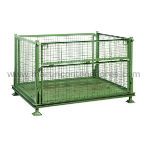 Caisse grillagée gerbable et pliable occasion 1600x1200x1000/820 mm