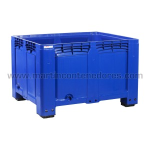 Caisse-palette plastique 1200x1000x780/610 mm 4 pieds