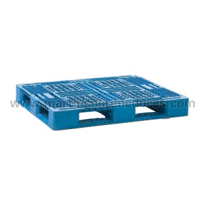 Palette plastique ajourée 1200x1000x150 mm 6 traîneaux