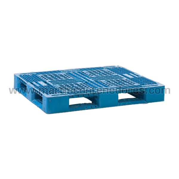 Palette plastique ajourée 1200x1000x150 mm 6 traîneaux