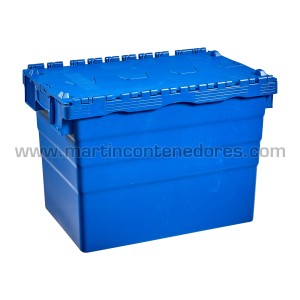Caja encajable con tapa abatible