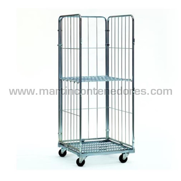Roll container 3 panel 800x600x1520 mm