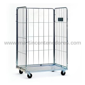 Roll conteneur polyvalent 3 côtés 1200x1000x1840 mm