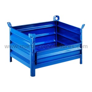 Conteneur gerbable fabriqué en tôle d’acier