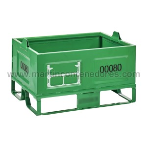 Conteneur tôle PSA00080 780x570x478 mm 4 traîneaux