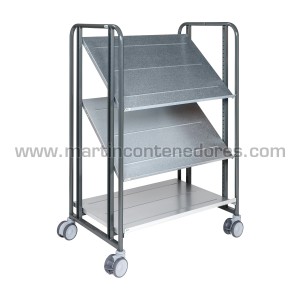Carro con 3 estantes 877x638x1300 mm