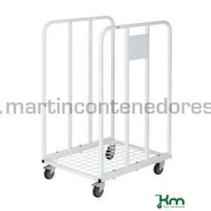 Chariot pour carton blanc 530x630x1000 mm