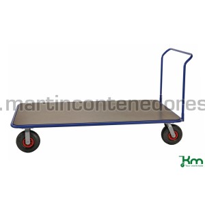 Carro plataforma con ruedas neumáticas 2150x1000x1120 mm