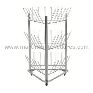 Chariot support à chaussures galvanisé 780x714x1192 mm