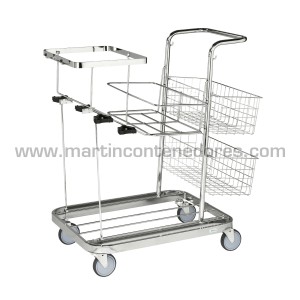 Carro de limpieza con porta sacos 700x550x1000 mm