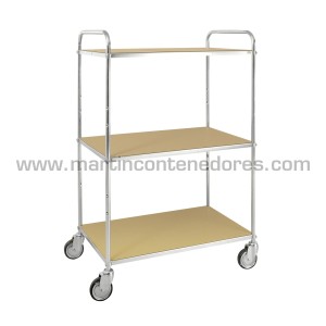 Carro con 3 estantes ESD 980x585x1445 mm
