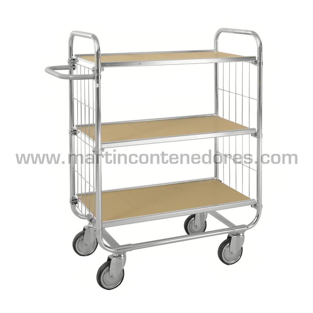 Trolley with 3 adjustable shelves ESD 945x470x1120 mm