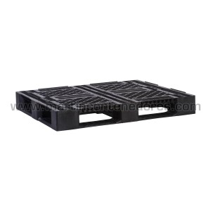 Palet plástico ranurado 1200x1000x150 mm 6 patines