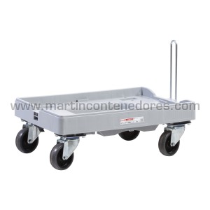 Base rodante 600x400 mm con 4 ruedas giratorias
