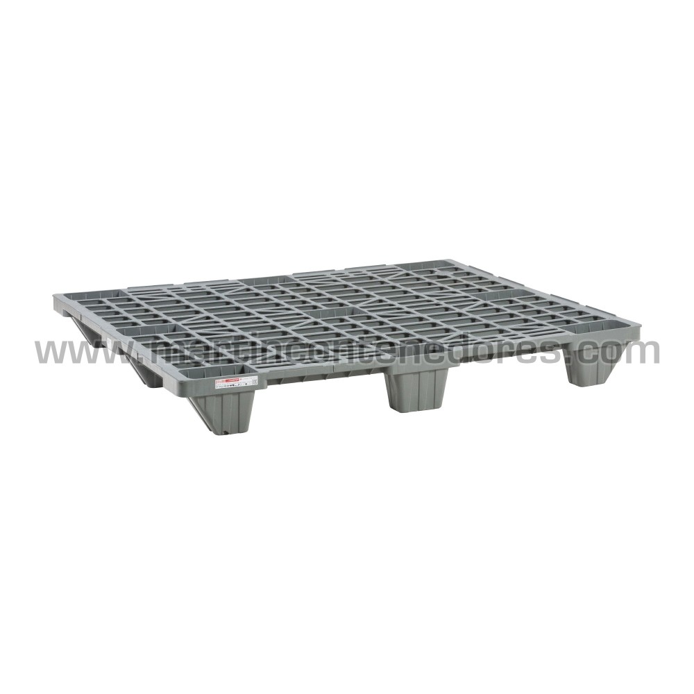 Palette légere ajourée emboitable ONE-WAY 1200x1000x140 mm